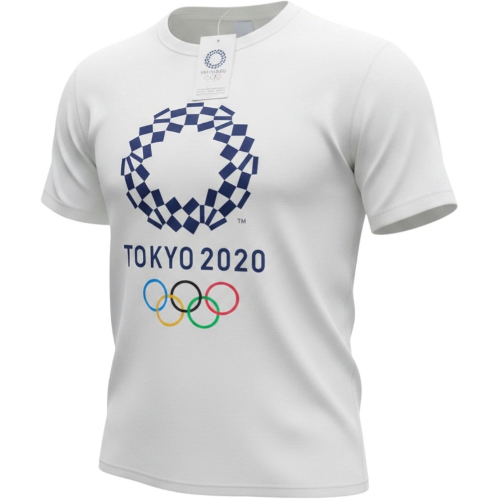 Tokyo 2020 Olympics Games Official Merchandise White Graphic T-Shirt Deadstock‎
